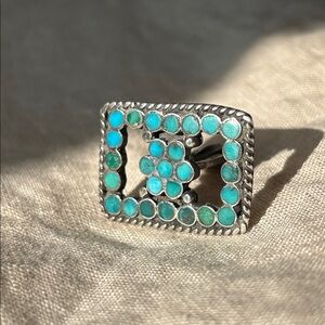 Vintage Turquoise Cuff Link - Single